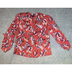 NWT BUCKLE BLACK FLORAL BOHO CASUAL CLASSY BLOUSE Size SMALL